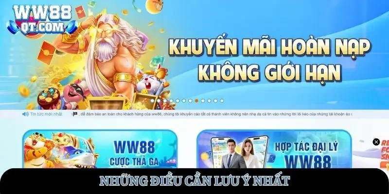 Điều khoản điều kiện ww88 điều cần lưu ý