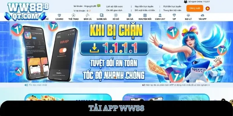 Tải app WW88