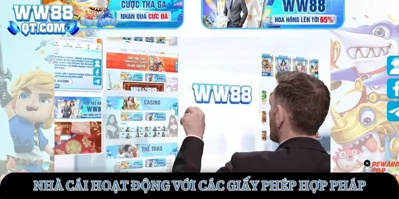 Nhà cái WW88 hoạt động với các giấy phép hợp pháp